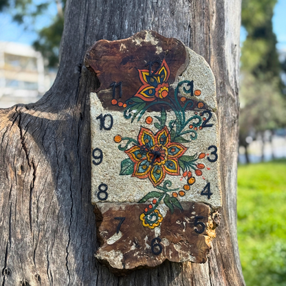 Κεραμικό ρολόι "Άνθος"